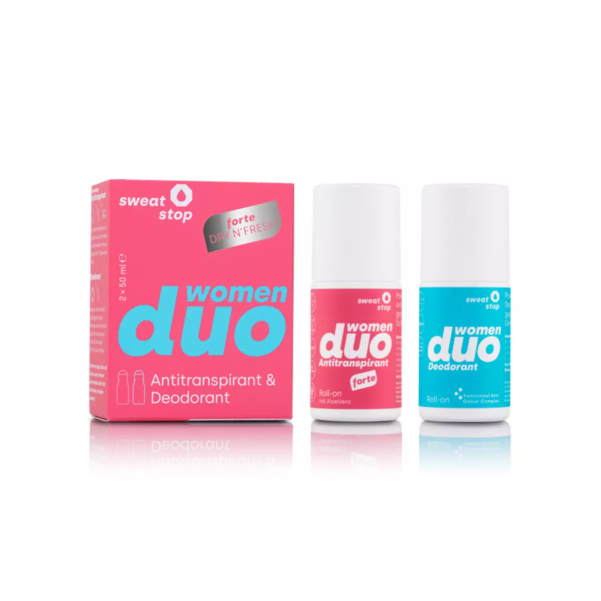 SweatStop® duo women DRY N'FRESH Power-Set Antitranspirant & Deodorant