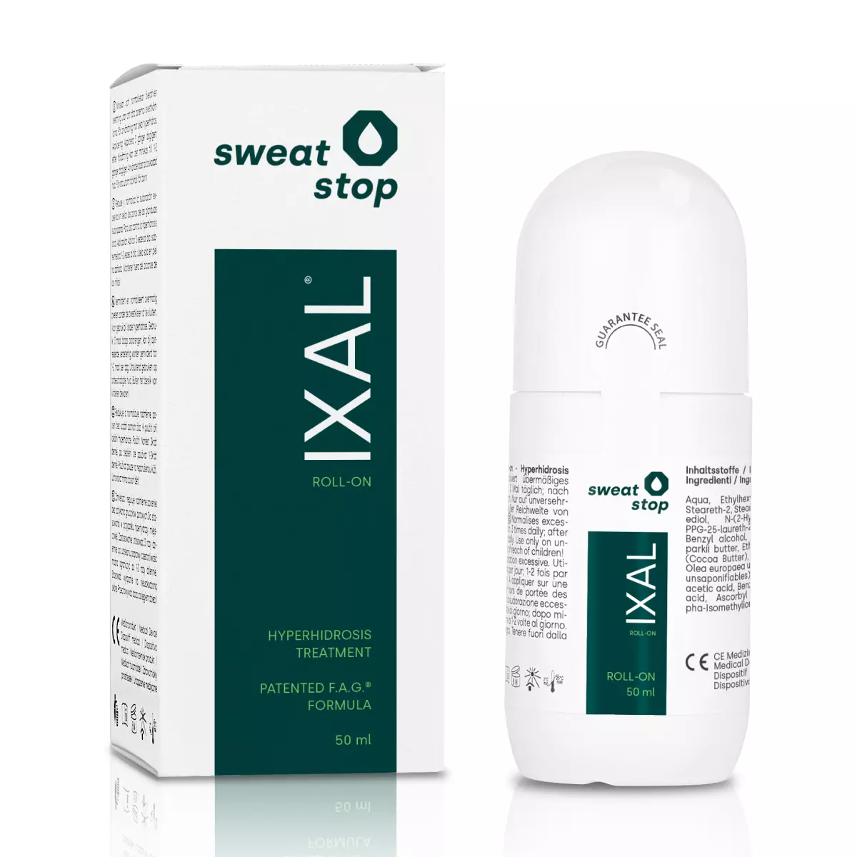 SweatStop IXAL® mit FAG® zur Behandlung axillärer Hyperhidrose - 50ml