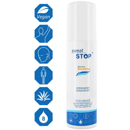 SweatStop® Sensitive Antitranspirant Spray bei leichtem Achselschweiß 