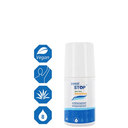 SweatStop® Sensitive Antitranspirant Roll-on bei leichtem Achselschweiß 